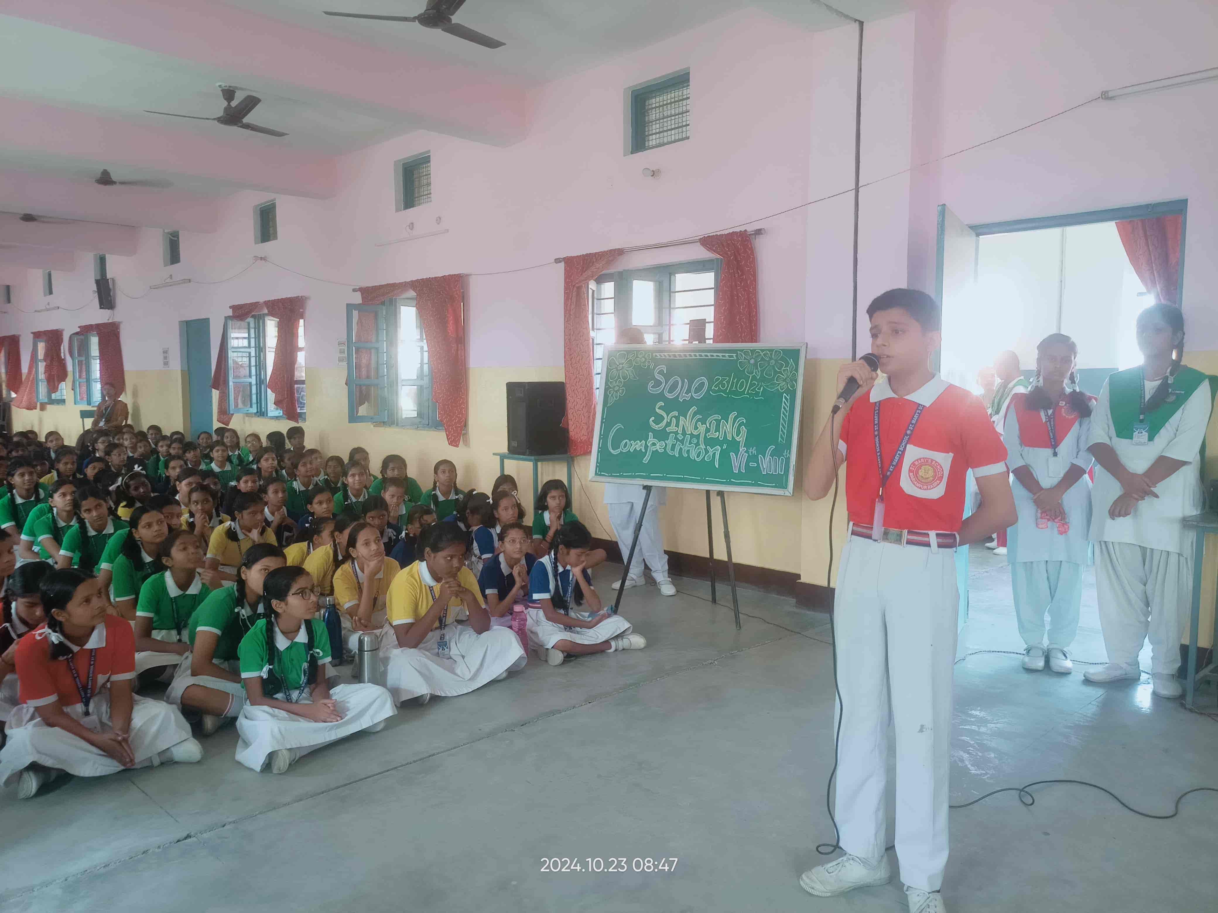 SOLO SINGING COMPETITION VI -VIII HELD ON 23 OCTOBER 2024 